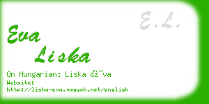 eva liska business card